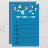 Baby Baby-dieren Naam Game (Voorkant / Achterkant)