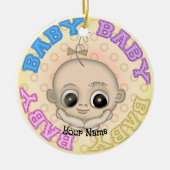Baby Baby Face Keramisch Ornament (Voorkant)
