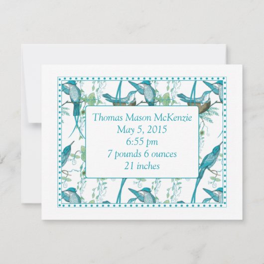  Baby Baby Foto aankondiging (Achterkant)