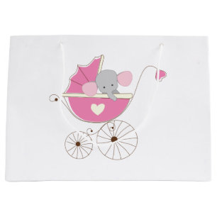 Baby Baby Girl Pink Elephant Groot Cadeauzakje
