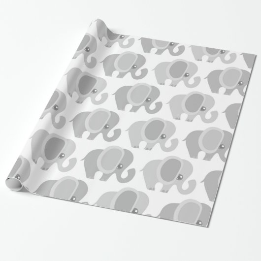 Baby Baby neutraal grijs schoeisel Cadeaupapier (Uitgerold)