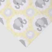 Baby Baby Neutrale gele Elephant Shower Gift Tissuepapier (Detail)