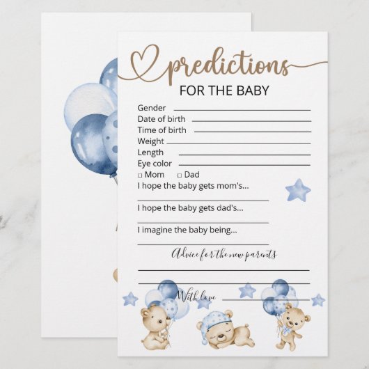 Baby | BABY SHOWER (Voorkant / Achterkant)