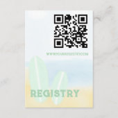 Baby Baby shower aan boord van de Waterverf Informatiekaartje (Voorkant)