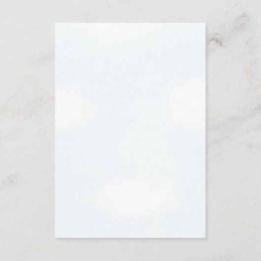 Baby Baby shower aan boord van de Waterverf Informatiekaartje (Achterkant)