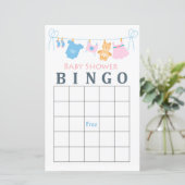 Baby baby shower bingo (Staand voorkant)