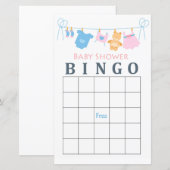 Baby baby shower bingo (Voorkant / Achterkant)