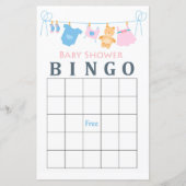 Baby baby shower bingo (Voorkant)