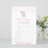 Baby Baby shower Game PRINED (Staand voorkant)