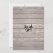 Baby baby shower in Bloom Flower String Light Wood Kaart (Achterkant)