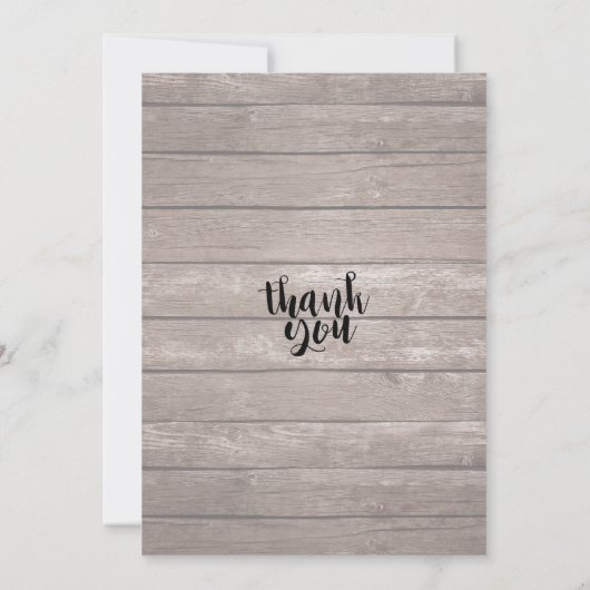 Baby baby shower in Bloom Flower String Light Wood Kaart (Achterkant)