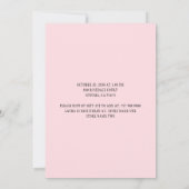  Baby Baby shower roze meisje Kaart (Achterkant)