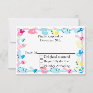 Baby Baby shower RSVP-kaart RSVP Kaartje