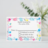 Baby Baby shower RSVP-kaart RSVP Kaartje (Staand voorkant)