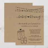 Baby Baby shower Twijndraden Kaart (Voorkant / Achterkant)