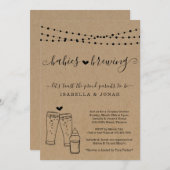 Baby Baby shower Twijndraden Kaart (Voorkant / Achterkant)