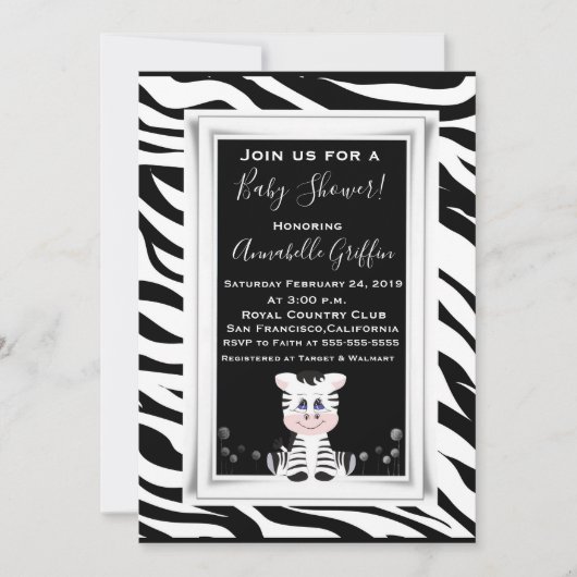 Baby Baby shower Uitnodiging (Voorkant)