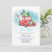 baby baby shower uitnodiging (Staand voorkant)