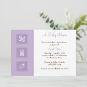 Baby Baby shower Uitnodiging (Staand voorkant)