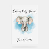 baby baby shower van olifant acryl teken acryl bord (Voorkant)