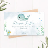 Baby Baby shower van walvis Kaart van luier Raffle Plaatskaartje