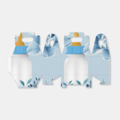 Baby Baby shower voor flesjes Blauw Bedankdoosjes (Uitgevouwen)