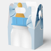 Baby Baby shower voor flesjes Blauw Bedankdoosjes (Geopend)