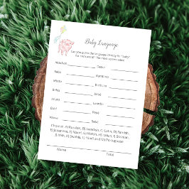 Baby Baby Sprinkle Game Kaart