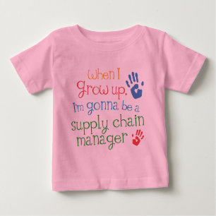 Baby Baby T-Shirt van de Manager van de toeleverin