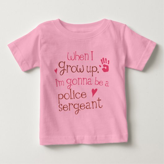 Baby Baby T-Shirt van politisergeant (Toekomst) (Voorkant)