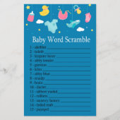 Baby Baby-woordscramble (Voorkant)