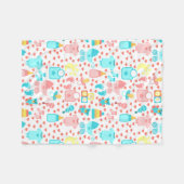 Baby babymandje fleece deken (Voorkant (Horizontaal))