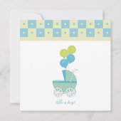 Baby Babyschoenen Kaart (Achterkant)