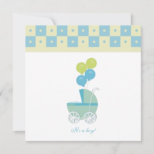 Baby Babyschoenen Kaart (Achterkant)