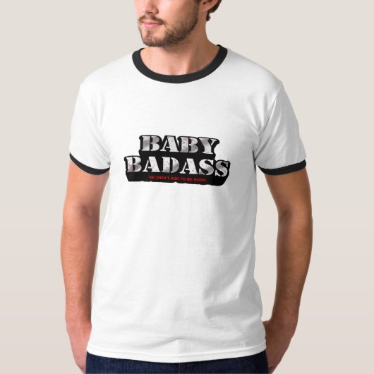 Baby Badass Original Ringer T-shirt (Voorkant)