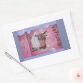 baby badzeep rechthoekige sticker (Envelop)