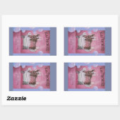 baby badzeep rechthoekige sticker (Vel)