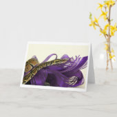 Baby Ball Python-Wenskaart Kaart (Gele Bloem)