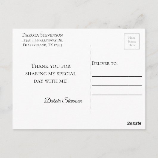 Baby-ballon | Elegant Roos Goud Baby shower Briefkaart (Achterkant)