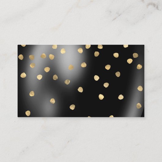 Baby Ballon Polka Dots Sparkles Glitz Dank je Informatiekaartje (Achterkant)