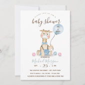 Baby ballonband Baby shower Cute Giraffe in Kaart (Voorkant)