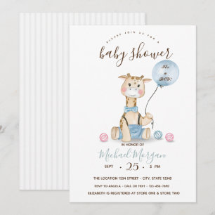 Baby ballonband Baby shower Cute Giraffe in Kaart
