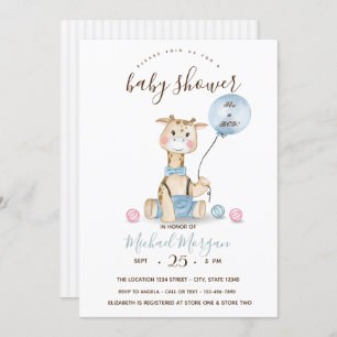 Baby ballonband Baby shower Cute Giraffe in Kaart