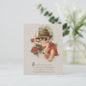 Baby bandit stealing harten CC0862 Danny Cutie Briefkaart (Staand voorkant)