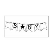 Baby Banner Art Stamp Rubberstempel (Afrduk)