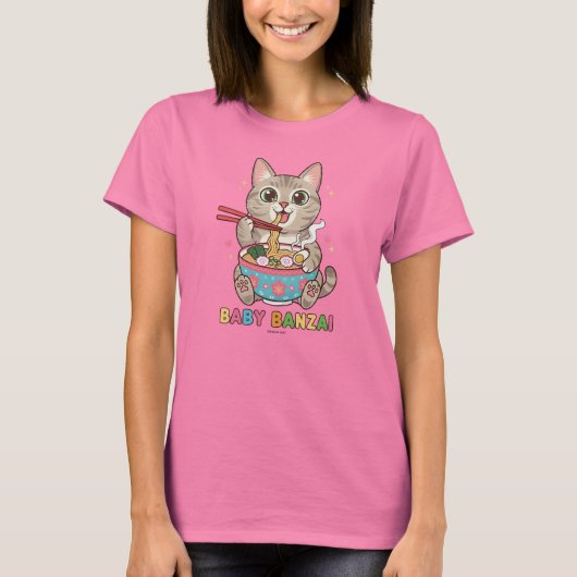 Baby Banzai Kat T-shirt (Voorkant)