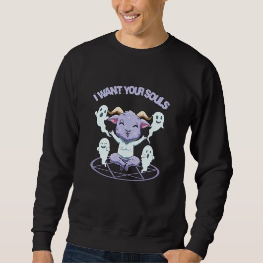 Baby Baphomet Gothic Trui (Voorkant)