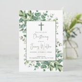 Baby Baptism Christening Uitnodiging (Staand voorkant)