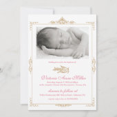 Baby Baptism Invitation Kaart (Voorkant)