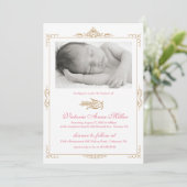 Baby Baptism Invitation Kaart (Staand voorkant)